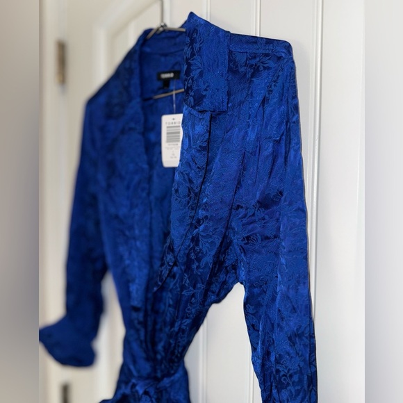 Torrid Jacquard Trench Coat US 1X NWT - Picture 4 of 10